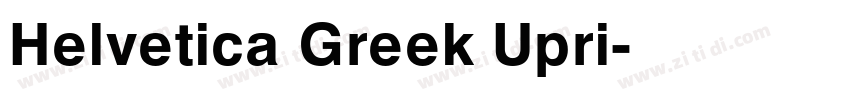 Helvetica Greek Upri字体转换